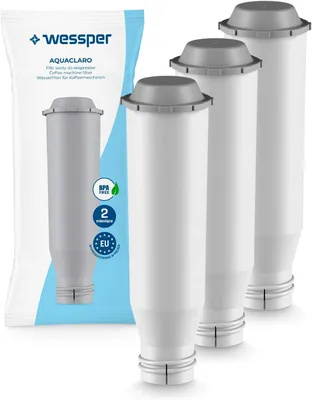 Obrázek produktu pro Vodní filtr Wessper kompatibilní s Krups F088 F 088, vhodný pro mnoho modelů Krups, Siemens, Bosch, AEG, Tefal, Neff, Gaggenau (balení po 3 ks)