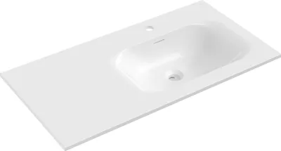 Produktbild von Mexen Vela Einbaubecken rechts 91 x 46,5 cm, weiß glänzend - 25239000P