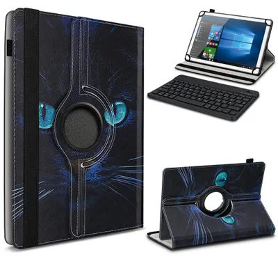 Produktbild von Tablet Hülle Tastatur Tasche 10 10.1 10.3 10.4 10.5 Schutzhülle Bluetooth CaseFarbe 360 Uni:Motiv 10