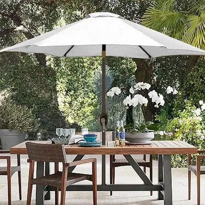Produktbild von Balkonparasol mit Verstellbarem Kantelmechanismus - 270 cm Durchmesser, Schattenstoff für Außenbereiche