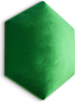 Obrázek produktu pro Muralo čalouněný panel HEXAGON čalounění stěn polštář na postel čelo postele stěnový panel Magic Velvet Green 2291 26cm x 30cm