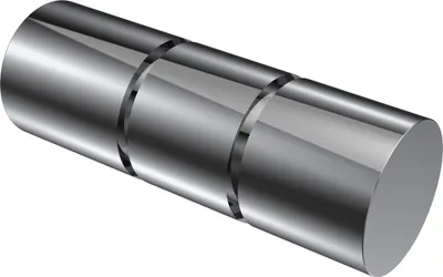Produktbild von Interdeco Endstücke / Zierabschlüsse für Gardinenstangen mit 20 mm Ø Chrom, Typ Elanto (Rillenzylinder), Pack. 2 Stück