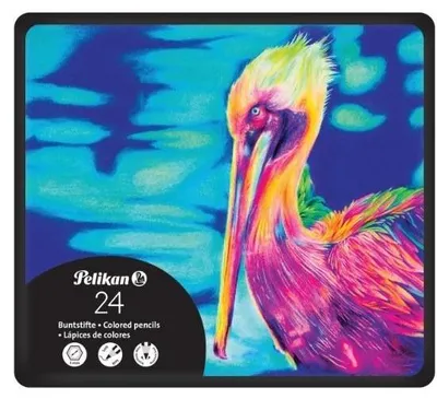 Zdjęcie produktu dla Pelikan Buntstifte 24 Stück im Metalletui