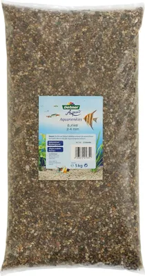 Produktbild von Dehner Aqua Aquarienkies, Körnung 2 - 4 mm, 5 kg, grau/braun