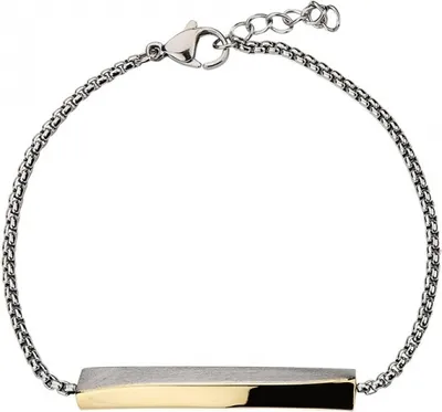 Produktbild von CEM ST9-009B Edelstahl Armband bicolor Damen 19+1,5cm