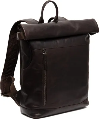 Immagine prodotto di The Chesterfield Brand Pelle zaino per il tempo libero zaino con scomparto per laptop Mazara Backpack 12L Brown marrone scuro