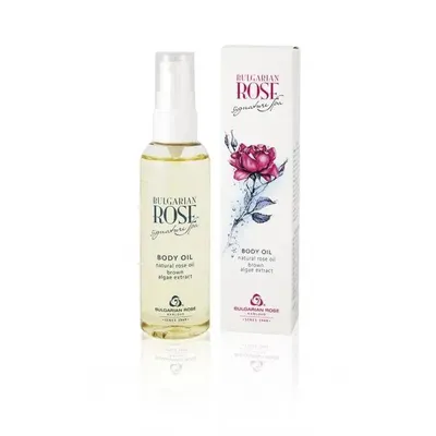 Produktbild von Body Oil with Rose Oil, Almond Oil and Vitamin E Bulgarian Rose Signature Spa 3.4 oz 100ml