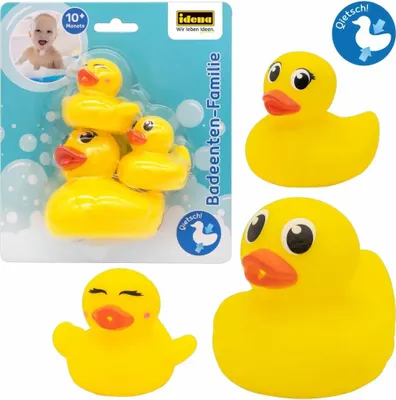 Produktbild von Idena Badespielzeug Badeenten-Familie gelb