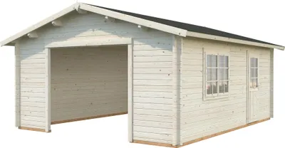 Produktbild von Palmako Garage Roger 23,9 m² - 44 mm - ohne Tor naturbelassen
