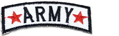 Produktbild von Army Militär - Aufnäher, Bügelbild, Aufbügler, Applikationen, Patches, Flicken, Zum Aufbügeln, Größe: 6,8 x 2,8 cm