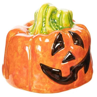 Produktbild von Dekorationsfigur Kürbis aus Keramik für Herbst und Halloween