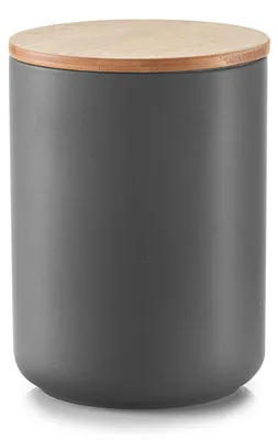Produktbild von Vorratsdose m. Bamboodeckel, 1500 ml, Keramik, anthrazit