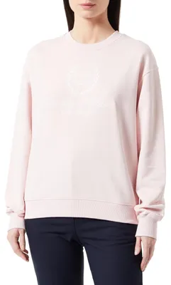 Produktbild von Tommy Hilfiger Damen Sweatshirt ohne Kapuze, Rosa (Whimsy Pink), M