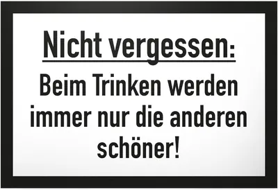 Productafbeelding van Bedankt! drinken mooi - Plastic bord met spreuk - Grappig geschenk voor hem - Party decoratie-accessoires
