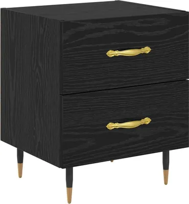 Immagine prodotto di Armadio da Notte con cassetto Rovere Nero 40 x 35 x 47,5 cm