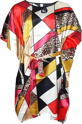 Produktbild von TEXEMP Damen Strandkleid Kaftan Maxikleid Kleid Tunika Sommer | B203 - Modell 1 - 1 Stück