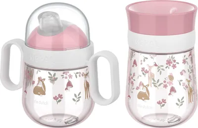 Produktbild von Mepal MIO Trinklernbecher Antitropf & 360° 2er Set Fairy Garden (2025)