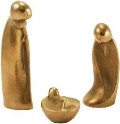 Produktbild von Krippenszene 3-teiliges Figurenset Josef 8,5 cm, Maria 6,5 cm, Jesuskind 3 cm