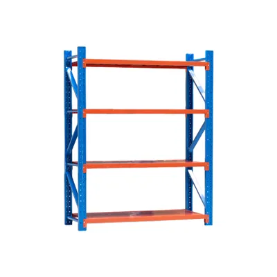 Zdjęcie produktu dla Bauhus Regał Magazynowy 250x200x60 cm Metalowy 1200 kg 4 Półki do Warsztatu Magazynu