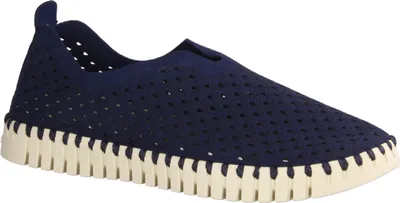 Produktbild von Ilse Jacobsen Tulip Damenslipper, Synthetik, Blau, Mokassins, Wechselfußbett - Damenschuhe Top Trends, Blau
