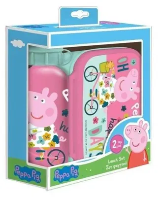 Obrázek produktu pro Lunchbox s lahví 500 ml + krabička 800 ml Peppa – Diakakis