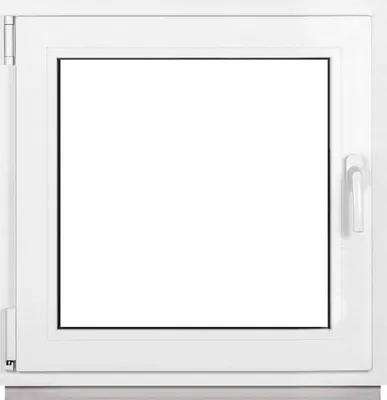 Obrázek produktu pro Framex sklepní okno Plastové okno bílé Šířka x výška 80 x 80 cm (800 x 800 mm) zdvojené (32 mm) Výklopně-kyvné DIN levé - Premium - všechny velikosti