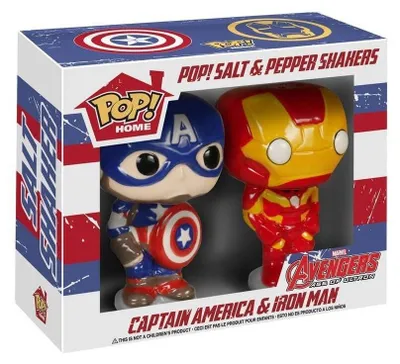Immagine prodotto di Funko Pop - Saliera e Peperiera Iron Man & Captain America