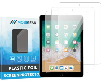Produktbild von Mobigear iPad 5 (2017) Displayschutzfolie – Kompatibel mit Hüllen (3er-Pack)