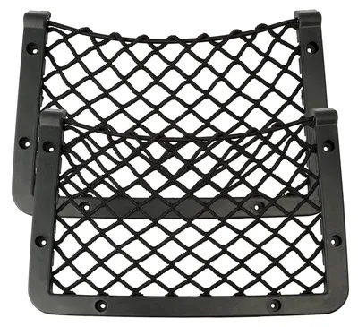 Zdjęcie produktu dla Siatka bagażnika samochodowego - Organizer do bagażnika - Elastyczna - 32 x 21 cm - 2 szt. - Uniwersalna