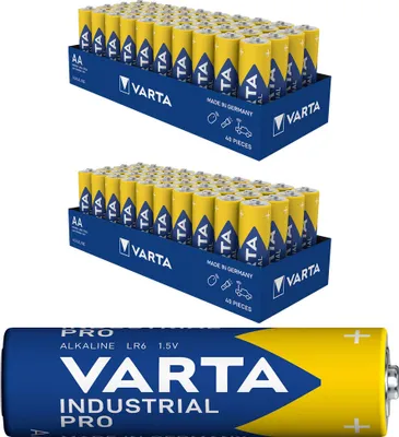 Produktbild von Batterien VARTA 4006, Mignon AA / LR6 Alkaline, Industrial PRO, 1,5V, 80 Stück