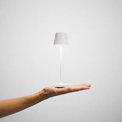Produktbild von SIGOR Akku-Tischleuchte LED Nuindie pocket 21cm schneeweiß 1,4W Flex-Mood 2200K/2700K IP54 Ra85 USB-C dimmbar