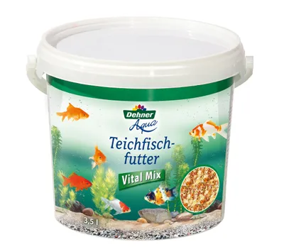 Produktbild von Dehner Aqua Teichfischfutter Vital Mix, Fischfutter für Gartenteiche, 595 g