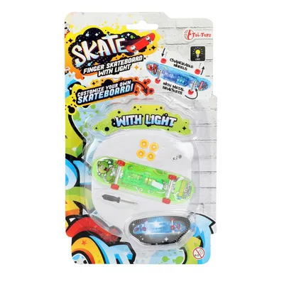 Produktbild von SKATE Vinger skateboard met licht+extra wielen -3 ass
