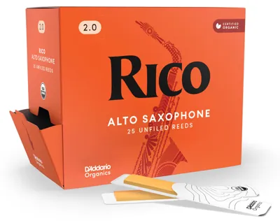 Altsaxophon-Rohrblätter, Stärke 2.0, 25 Stück, Holz