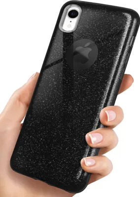 Produktbild von GLITTER-Case für iPhone Xr, Farbe:Glamour - Black