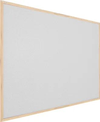 Produktbild von Hellgrau Pinnwand mit Holz Rahmen 100x80cm Korktafel Korkwand Pinnwand Kork Hellgrau Oberfläche