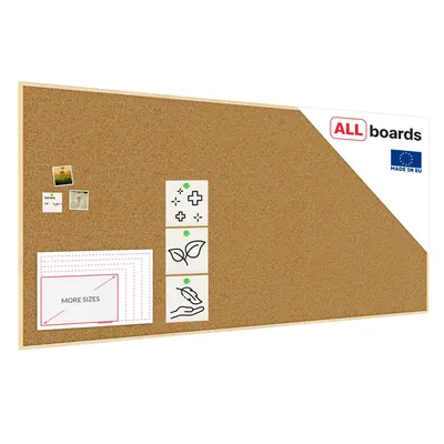 Produktbild von Pinnwand mit Naturholzrahmen 250x120cm