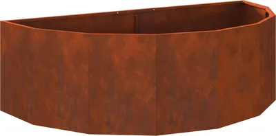 Image de vidaXL Bac à plantes rouillé 120 x 60 x 35 cm Acier résistant aux intempéries