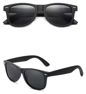 Produktbild von Schwarze Sonnenbrille – Basic-Sonnenbrille – Festivalbrille – Schwarze Brille – Kunststoff – Uni – 1 Stück – Erwachsene – CHPN