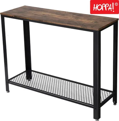 Produktbild von Hoppa! Konsolentisch - Beistelltisch | Schwarz | Holz/Eisen | Vintage