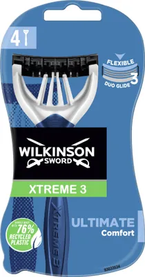 Image de Wilkinson Xtreme 3 Ultimate Comfort rasoir jetable, pack de 4