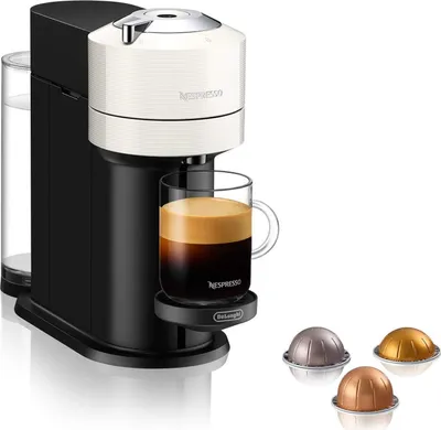Zdjęcie produktu dla De’Longhi Nespresso Vertuo Vertuo Next ENV120.W, Ekspres do kawy na kapsułki, 1,1 l, Kapsułka kawy, 1500 W, Czarny, Biały