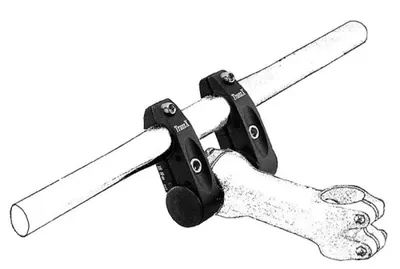 Image de Adaptateur de potence Tranz X Réglable T- Stem DOPPELKLEMM-ADAPTER vélo