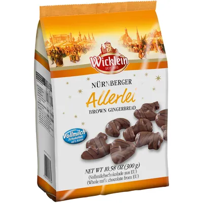 Obrázek produktu pro Wicklein Nürnberger Allerlei perník s mléčnou čokoládou 300g