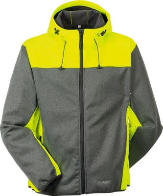 Produktbild von Größe XXL Planam Outdoor Kontrast Softshelljacke grau gelb Modell 3733
