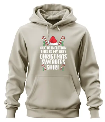 Obrázok produktu pre Inflation Ugly Christmas Sweater Shirt - Christmas Xmas Christmas Uni mikina s kapucňou, Nature, 3XL