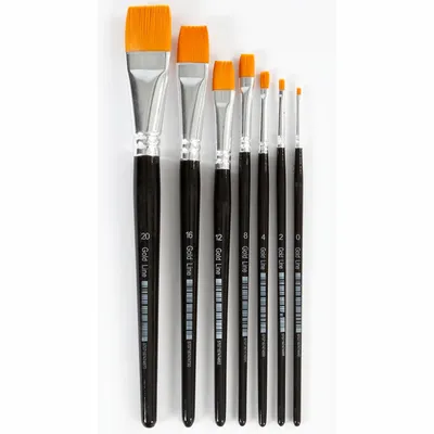 Produktbild von Creativ Company 10247, Bürstenset, Flachpinsel, Nylon