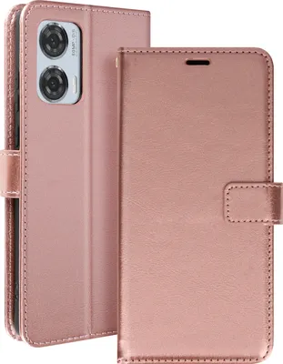 Produktbild von Mayaxess, Motorola Edge 50 Fusion Wallet Case Standfunktion mit Handschlaufe, Champagnerrosa