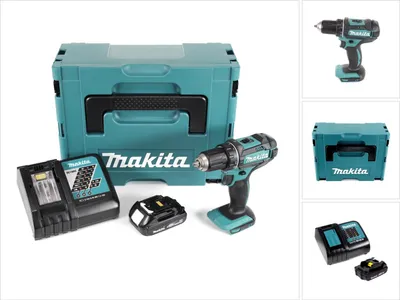 Produktbild von Makita DDF 482 Y1J-D Akku Bohrschrauber 18V 62Nm im Makpac + 1x 1,5 Ah Akku + Ladegerät