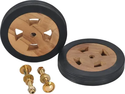 Produktbild von Ersatzräder für Sonnenliege 2 Stk. Massivholz Teak
